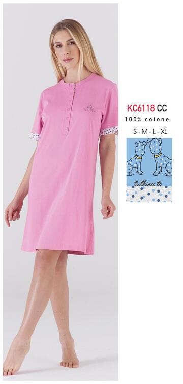 KAREKC6118 CC- kc6118 cc camicia da notte donna m/m - Fratelli Parenti